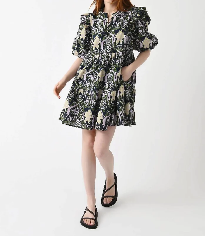 Camden Mini Dress In Casablanca Print