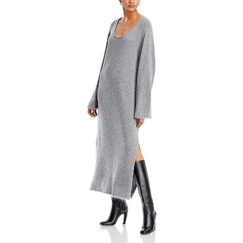 Womens Heathered Long Sweaterdress