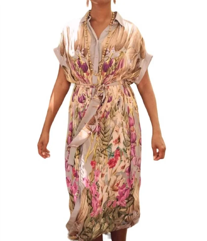 Valerie Kaftan Dress In Fresh Flowers