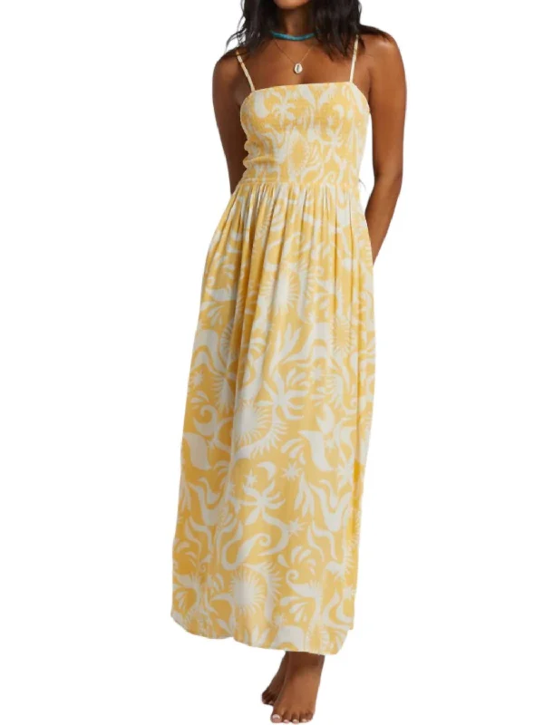 Sunspell Midi Dress In Brighter Days