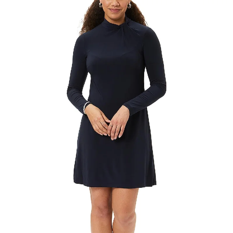 Womens Fit & Flare Mini Wear To Work Dress