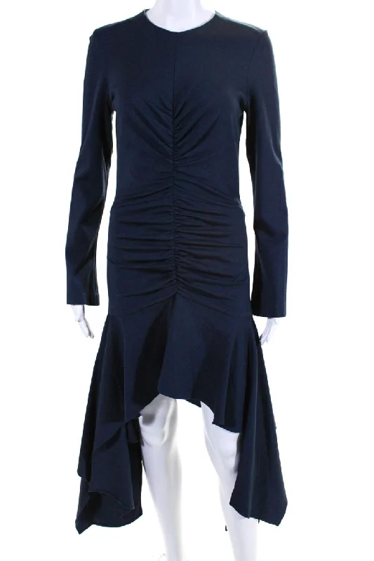 Aknvas Navy Drape Jersey Dress