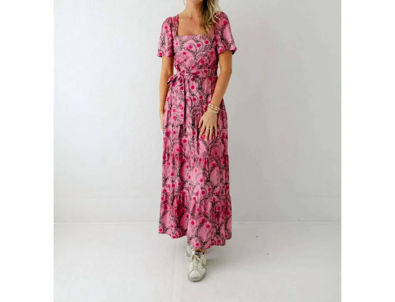 Lane Maxi Dress In Rose Grove