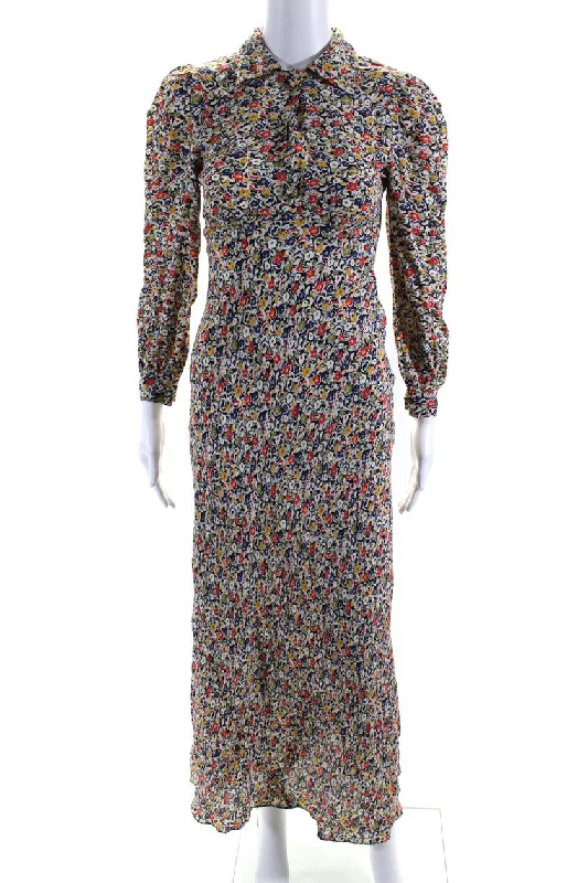 Doen Womens Floral Print Zelda Maxi Dress Multi Colored