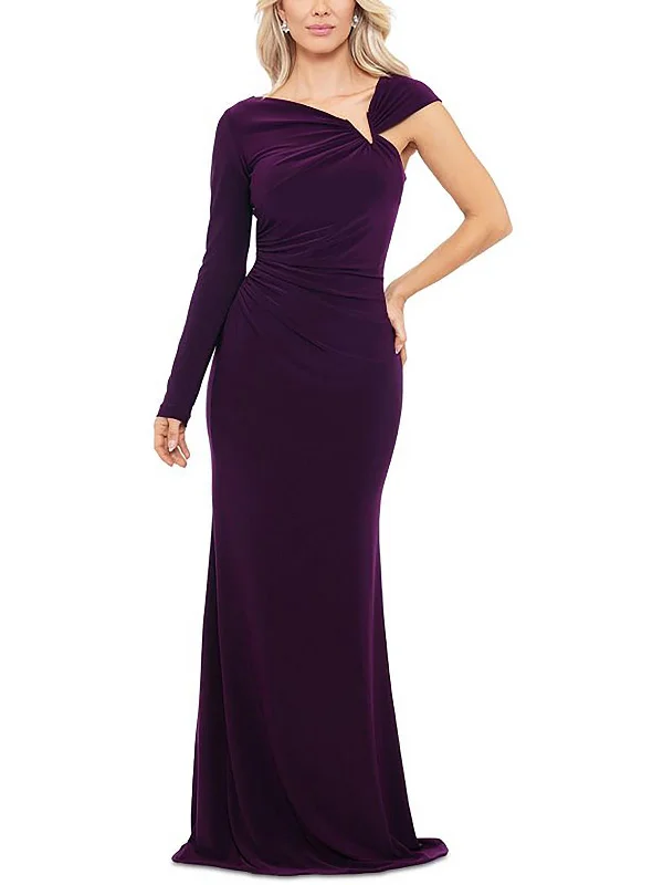 Womens Asymmetric Long Evening Dress