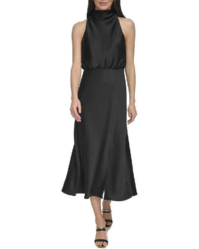 DKNY Satin Maxi Dress