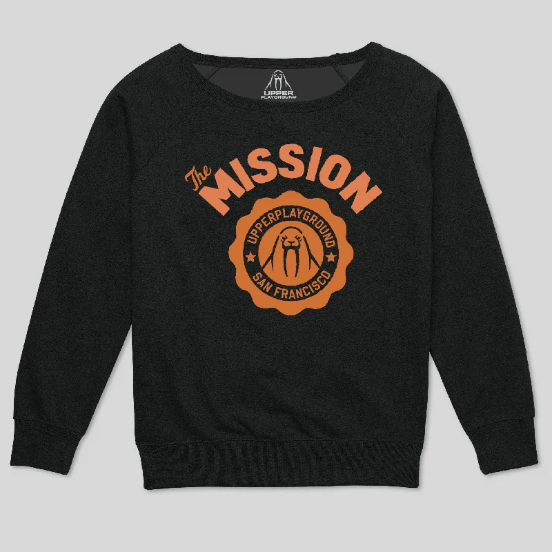 MISSION WOMEN'S SCOOP NECK SWEATSHIRT