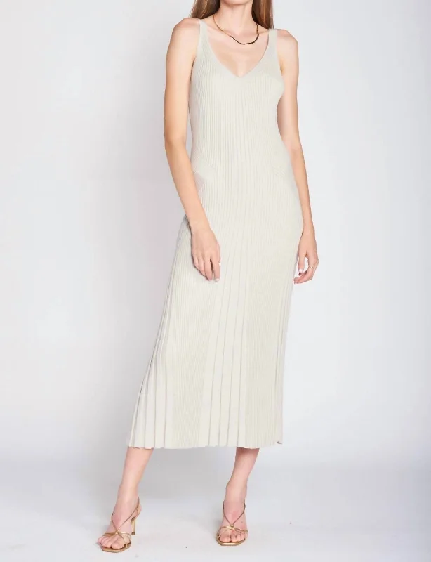 Palma Knit Dress In Ivory