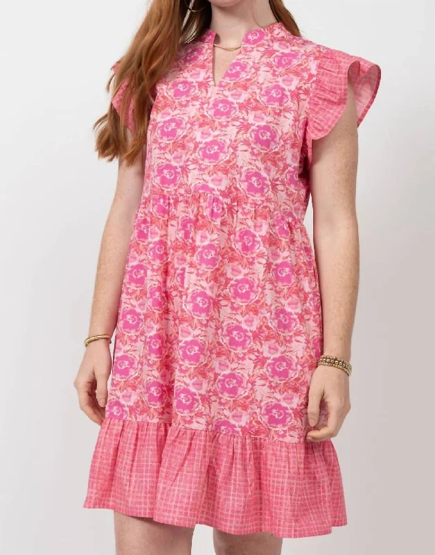 Run For The Roses Dress In Pink