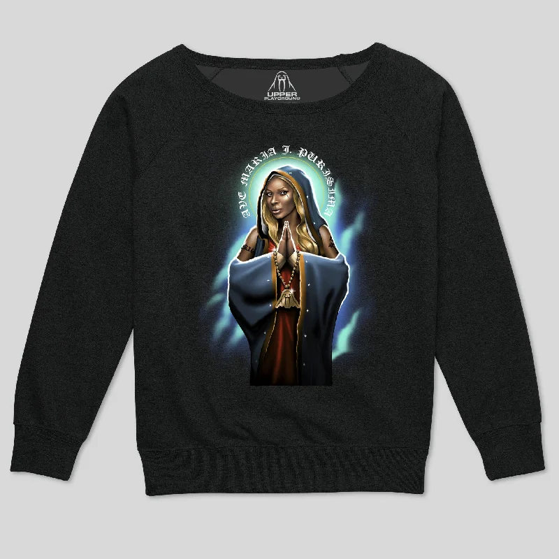 HAIL MARY J WOMEN'S SCOOP NECK SWEATSHIRT