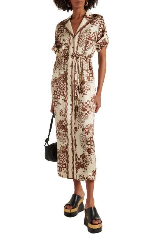 Vinnie Shirtdress In Chocolate