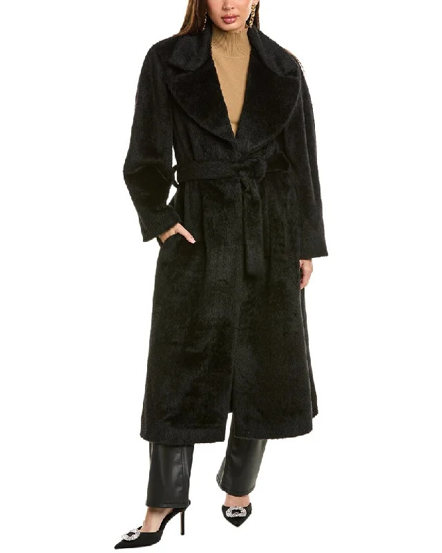 Alberta Ferretti Alpaca & Wool-Blend Coat