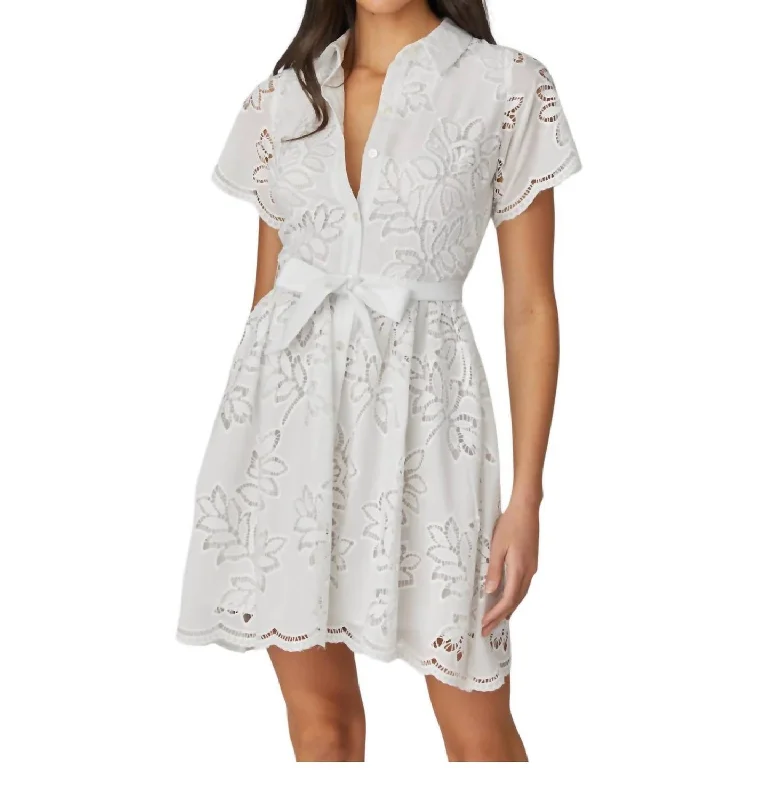 Alston Dress In Optic White