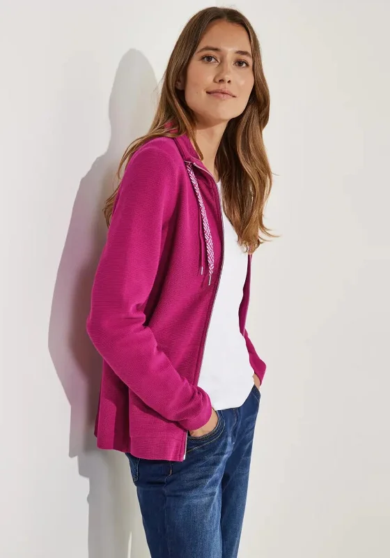 Cecil Zip Up Structured Jacket, Cool Pink