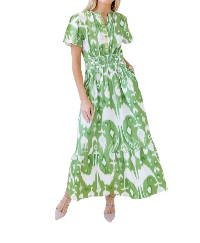 Eloise Dress In Apple Ikat