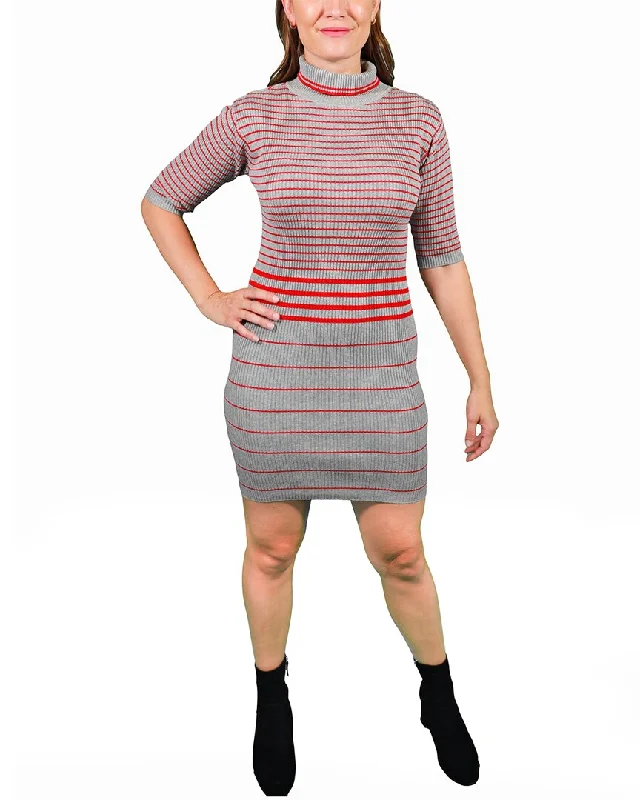 Area Stars Berry Thin Stripe Dress