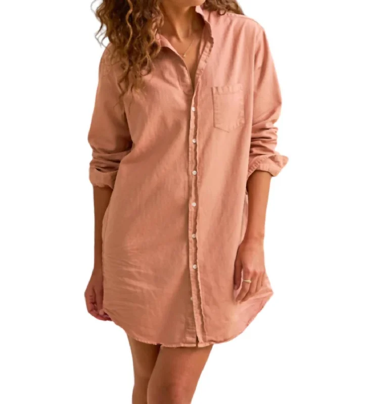 Mary Classic Shirtdress In Desert