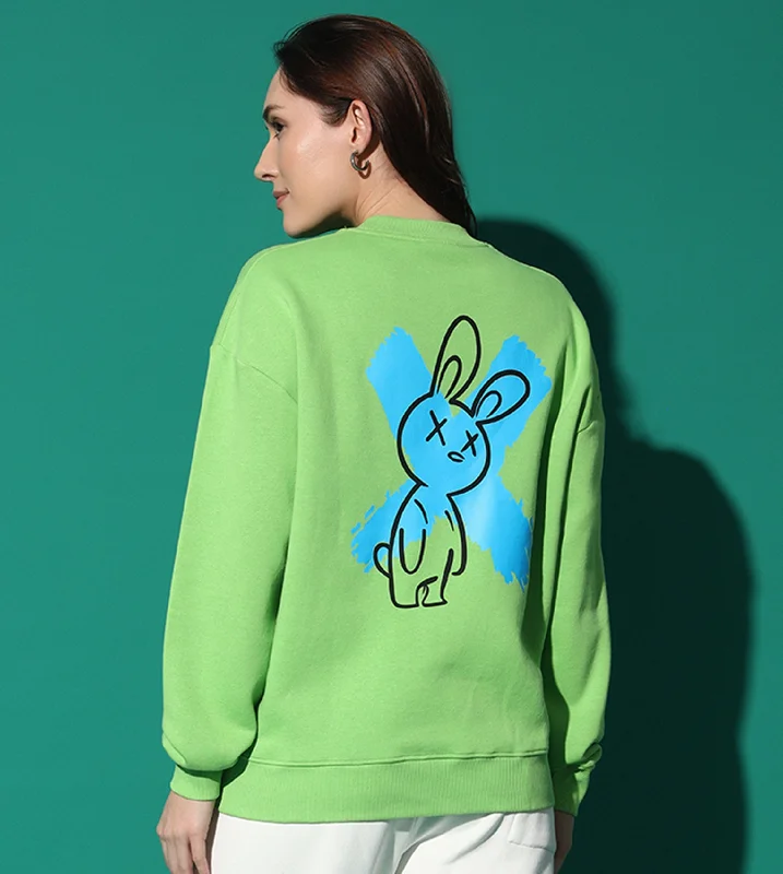 Cross Bunny Oversized Sweatshirt