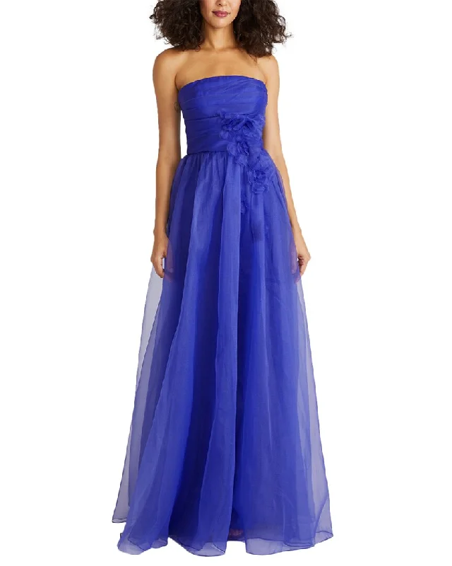 Theia Claudette Strapless Gown