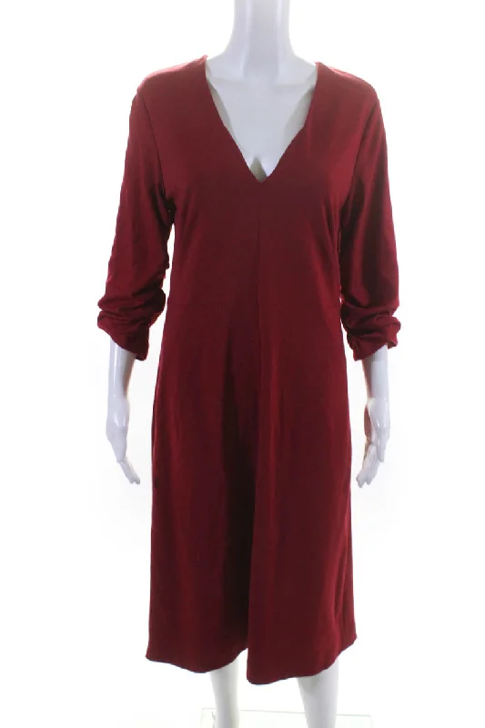 Dorothee Schumacher Womens Article Effortless Chic Dress Red