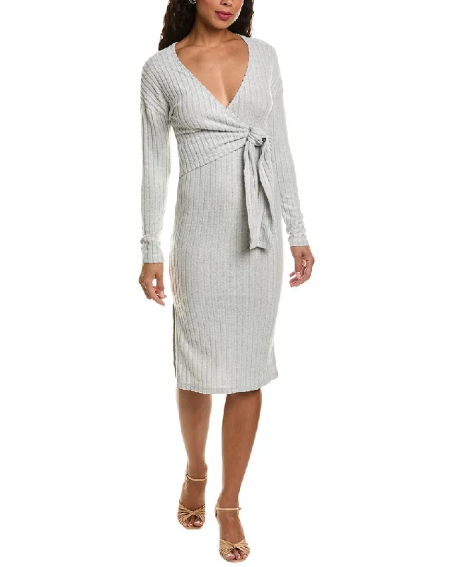 HL Affair Hacci Wrap Sweaterdress