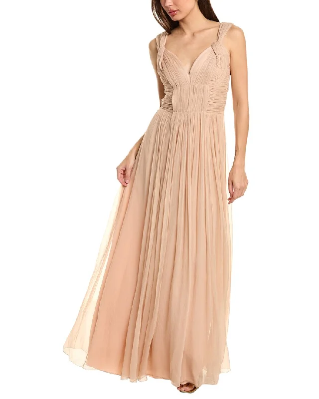 Alberta Ferretti Silk Chiffon Gown