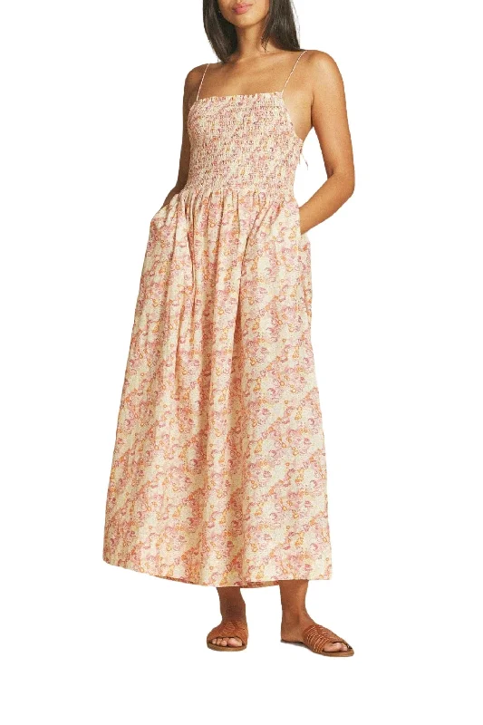 Carmen Dress In Pink Currant