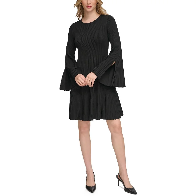 Womens Sweater Fit & Flare Sweaterdress