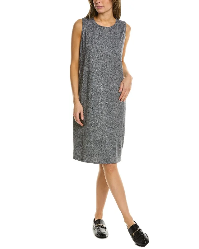 EILEEN FISHER Melange Crewneck Tank Dress