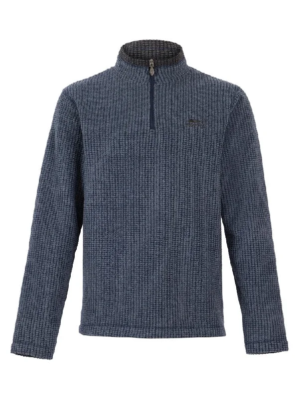 Newark Eco 1/4 Zip Grid Fleece - Navy