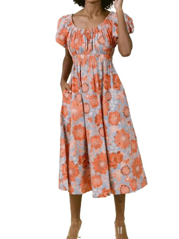 Market Dress In Orange Blossom