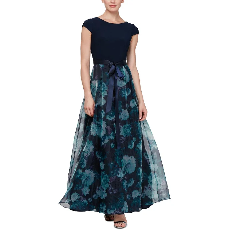 Womens Floral Special Occasion Evening Dress