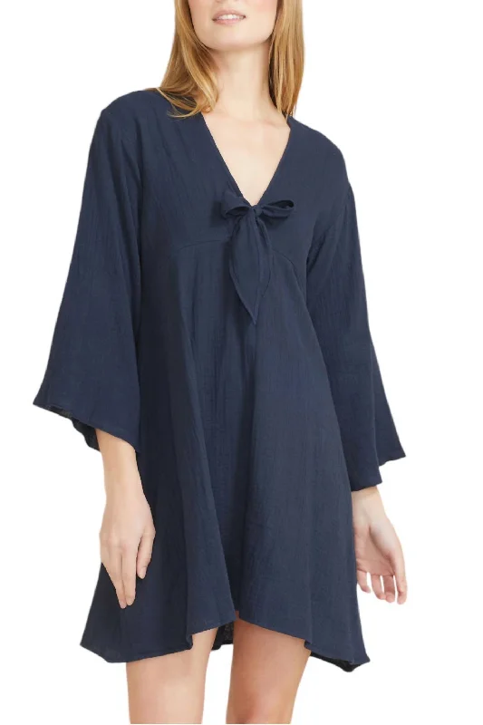 Gemma Dress In Navy Blue