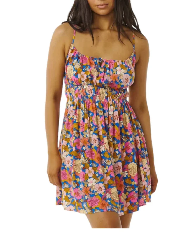 Kamara Mini Dress In Pink Multi