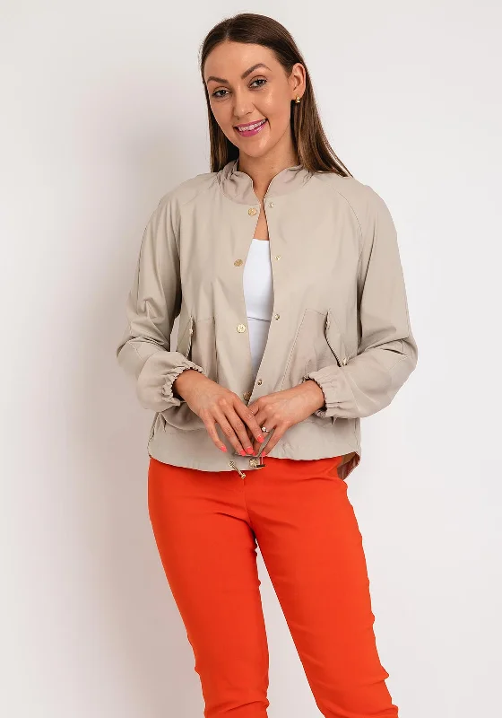 Eva Kayan Bomber Jacket, Beige