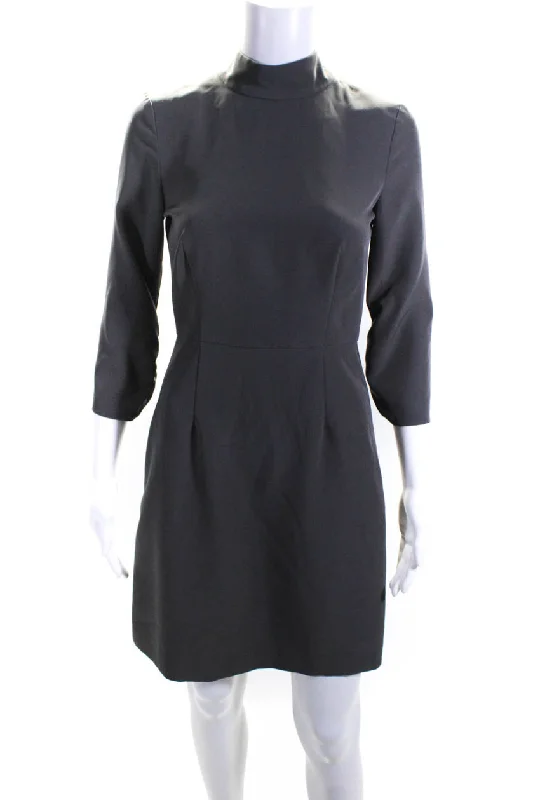 Milly Womens Grey Charcoal Kendall Dress