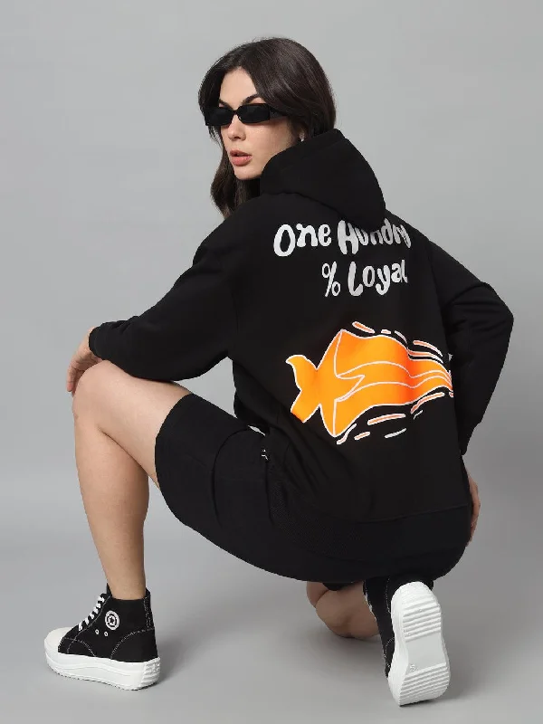 ONE HUNDRER % LOYAL Print Oversized Hoodie